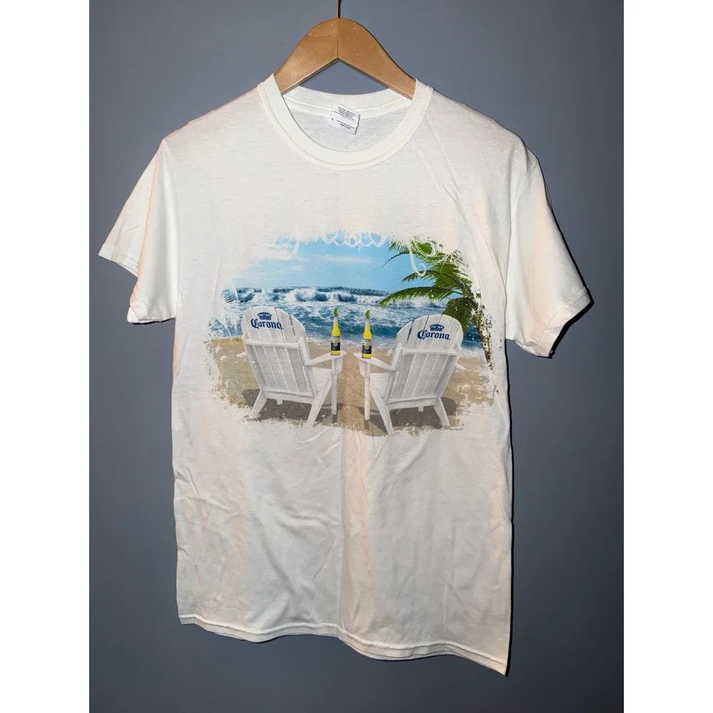 Gildan Corona Extra Key West Lobsterfest‎ 2012 Graphic T-Shirt White Mens Small